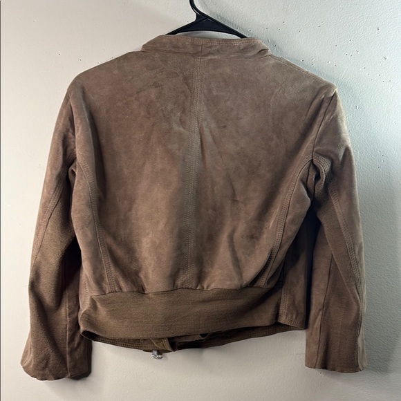 Twin-Set Tan Leather Jacket - Picture 8 of 12